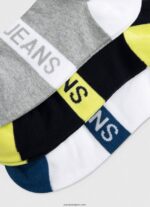 hombres Pack de 3 calcetines tobilleros Pepe Jeans 44JTZ1150 multi - Imagen 2