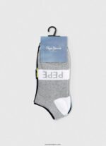 hombres Pack de 3 calcetines tobilleros Pepe Jeans 44JTZ1150 multi - Imagen 3