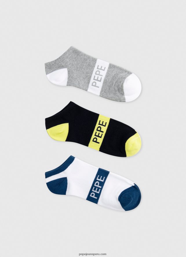 hombres_pack_de_3_calcetines_tobilleros_pepe_jeans_44jtz1150_multi.jpg hombres Pack de 3 calcetines tobilleros Pepe Jeans 44JTZ1150 multi - Imagen 1