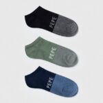 hombres Pack de 3 calcetines tobilleros Pepe Jeans 44JTZ1153 multi