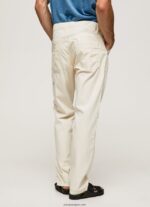 hombres pantalones cargo de trabajador de newton Pepe Jeans 44JTZ1123 Marfil - Imagen 4
