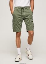 hombres pantalones cortos de carga de Jared Pepe Jeans 44JTZ1113 fundición - Imagen 2