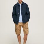hombres pantalones cortos de carga de Jared Pepe Jeans 44JTZ1114 camello