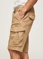 hombres pantalones cortos de carga de Jared Pepe Jeans 44JTZ1114 camello - Imagen 3