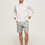 hombres pantalones cortos deportivos edward Pepe Jeans 44JTZ1140 gris marga