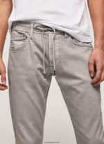 hombres pantalones de chándal regulares stanley Pepe Jeans 44JTZ1101 argén - Imagen 3