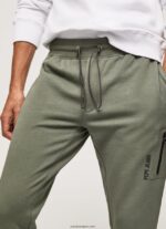 hombres pantalones jogger con cintura elástica Pepe Jeans 44JTZ1109 fundición - Imagen 3