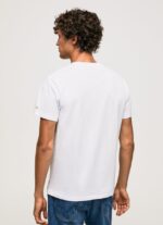 hombres playera con bandera Union Jack Pepe Jeans 44JTZ945 blanco - Imagen 4