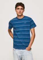 hombres playera con estampado de rayas Pepe Jeans 44JTZ966 índigo - Imagen 3