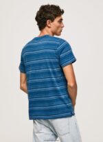 hombres playera con estampado de rayas Pepe Jeans 44JTZ966 índigo - Imagen 4