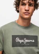 hombres playera con logo bordado Pepe Jeans 44JTZ914 fundición - Imagen 3