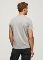 hombres playera con logo estampado Pepe Jeans 44JTZ1001 gris marga - Imagen 4