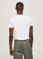 hombres playera con logo estampado Pepe Jeans 44JTZ1011 blanco - Imagen 4