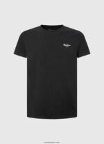 hombres playera con logo estampado Pepe Jeans 44JTZ1012 negro - Imagen 5
