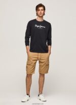 hombres playera con logo estampado Pepe Jeans 44JTZ1019 negro - Imagen 2