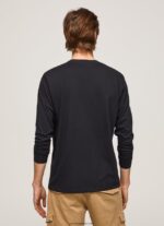 hombres playera con logo estampado Pepe Jeans 44JTZ1019 negro - Imagen 3