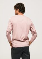 hombres playera con logo estampado Pepe Jeans 44JTZ915 lejía rosa - Imagen 4