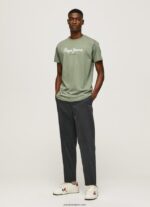 hombres playera con logo estampado Pepe Jeans 44JTZ920 fundición - Imagen 2