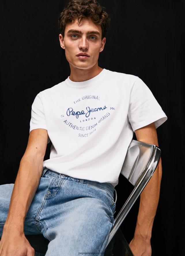 hombres_playera_con_logo_estampado_pepe_jeans_44jtz921_blanco.jpg hombres playera con logo estampado Pepe Jeans 44JTZ921 blanco - Imagen 1