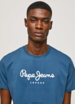 hombres playera con logo estampado Pepe Jeans 44JTZ934 jarman - Imagen 3