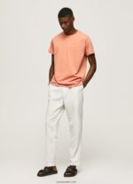 hombres playera con logo estampado Pepe Jeans 44JTZ944 calabaza naranja
