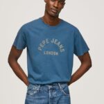hombres playera con logo estampado Pepe Jeans 44JTZ951 jarman