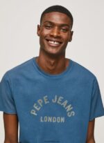 hombres playera con logo estampado Pepe Jeans 44JTZ951 jarman - Imagen 3