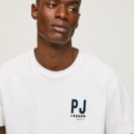 hombres playera con logo estampado Pepe Jeans 44JTZ953 blanco