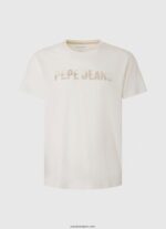 hombres playera con logo estampado Pepe Jeans 44JTZ961 blanquecino - Imagen 5