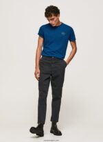 hombres playera con logo estampado Pepe Jeans 44JTZ968 índigo - Imagen 2
