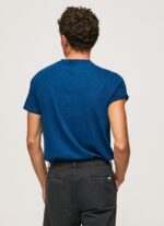 hombres playera con logo estampado Pepe Jeans 44JTZ968 índigo - Imagen 4