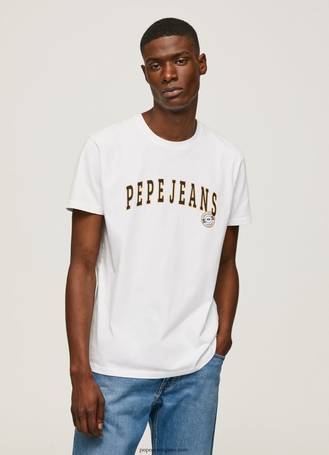 hombres_playera_con_logo_estampado_pepe_jeans_44jtz970_blanco.jpg hombres playera con logo estampado Pepe Jeans 44JTZ970 blanco - Imagen 1