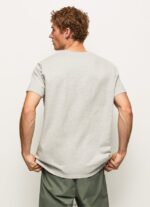 hombres playera con logo estampado Pepe Jeans 44JTZ971 marga gris claro - Imagen 4