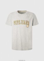 hombres playera con logo estampado Pepe Jeans 44JTZ971 marga gris claro - Imagen 5