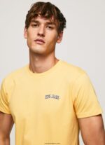 hombres playera con logo estampado Pepe Jeans 44JTZ972 brillar