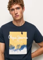 hombres playera con logo estampado Pepe Jeans 44JTZ979 dulwich - Imagen 3