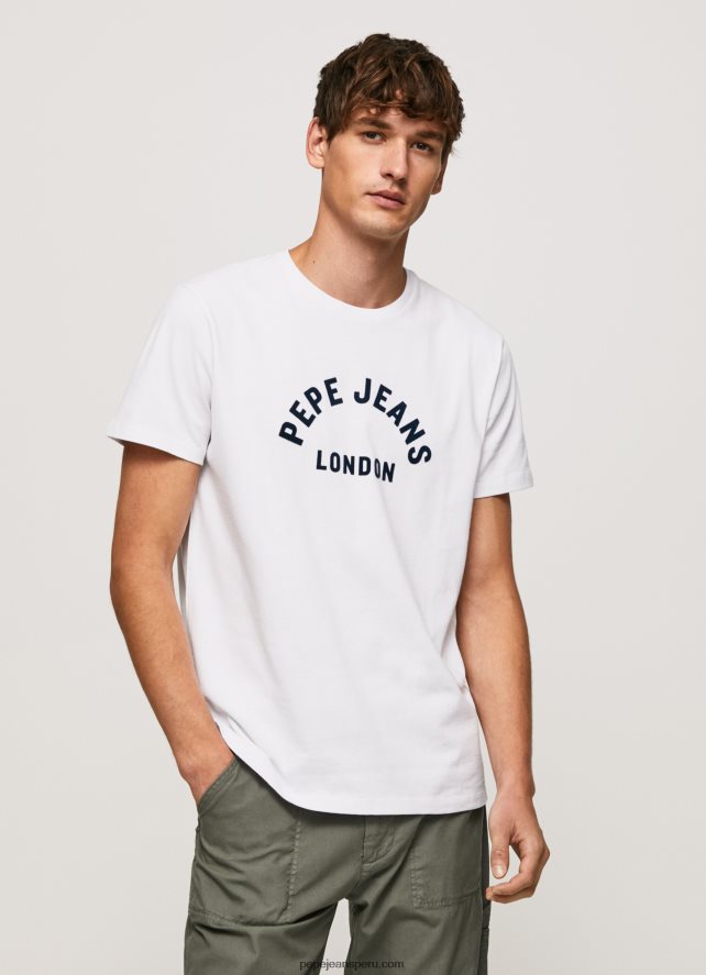 hombres_playera_con_logo_estampado_pepe_jeans_44jtz982_blanco.jpg hombres playera con logo estampado Pepe Jeans 44JTZ982 blanco - Imagen 1