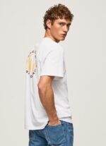 hombres playera con logo estampado Pepe Jeans 44JTZ997 blanco - Imagen 4