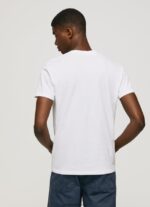 hombres playera con logo estampado Pepe Jeans 44JTZ998 blanco - Imagen 4