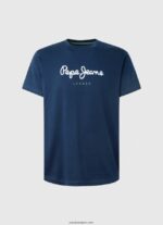 hombres playera con logo estampado Pepe Jeans 44JTZ999 Armada - Imagen 5