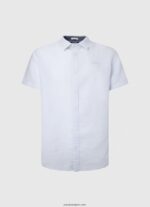 hombres playera de manga corta parker Pepe Jeans 44JTZ1054 blanqueador azul - Imagen 5