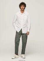 hombres playera de manga larga parker Pepe Jeans 44JTZ1073 blanco - Imagen 2