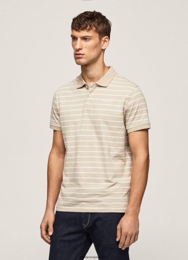 hombres playera tipo polo con estampado de rayas Pepe Jeans 44JTZ1093 malta - Imagen 3