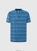 hombres polo de algodón estampado a rayas Pepe Jeans 44JTZ1083 índigo - Imagen 5