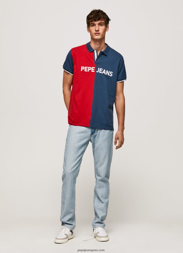 hombres polo de piqué con diseño colour block Pepe Jeans 44JTZ1082 jarman - Imagen 2