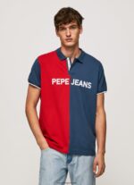 hombres polo de piqué con diseño colour block Pepe Jeans 44JTZ1082 jarman