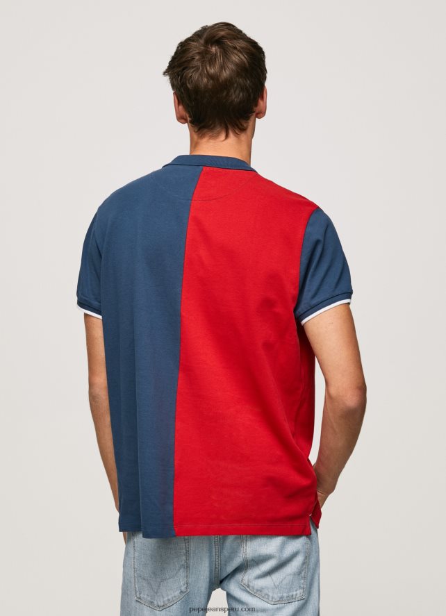 hombres polo de piqué con diseño colour block Pepe Jeans 44JTZ1082 jarman - Imagen 4