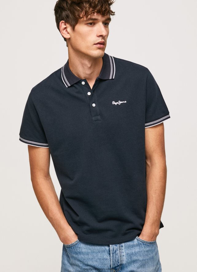hombres polo de piqué con logo bordado Pepe Jeans 44JTZ1076 dulwich - Imagen 4