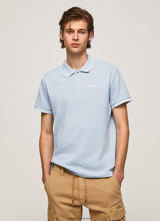 hombres_polo_de_pique_con_logo_bordado_pepe_jeans_44jtz1080_blanqueador_azul.jpg hombres polo de piqué con logo bordado Pepe Jeans 44JTZ1080 blanqueador azul - Imagen 1