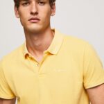 hombres polo de piqué con logo bordado Pepe Jeans 44JTZ1081 brillar